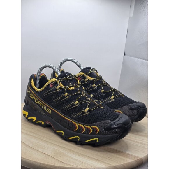 La Sportiva Ultra Raptor II Men 7.5 GORE-TEX Shoes Black Red Yellow Boots Hiking - Picture 5 of 9